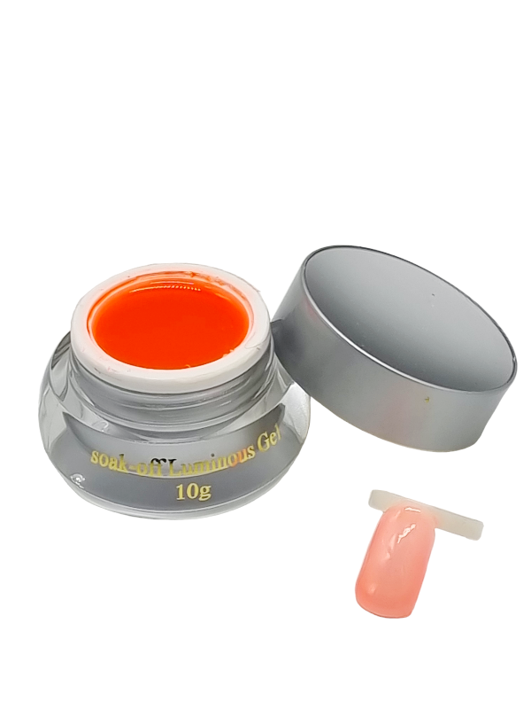 Gel de Constructie,Soak-off Luminous-orange fosforescent - imagine 4