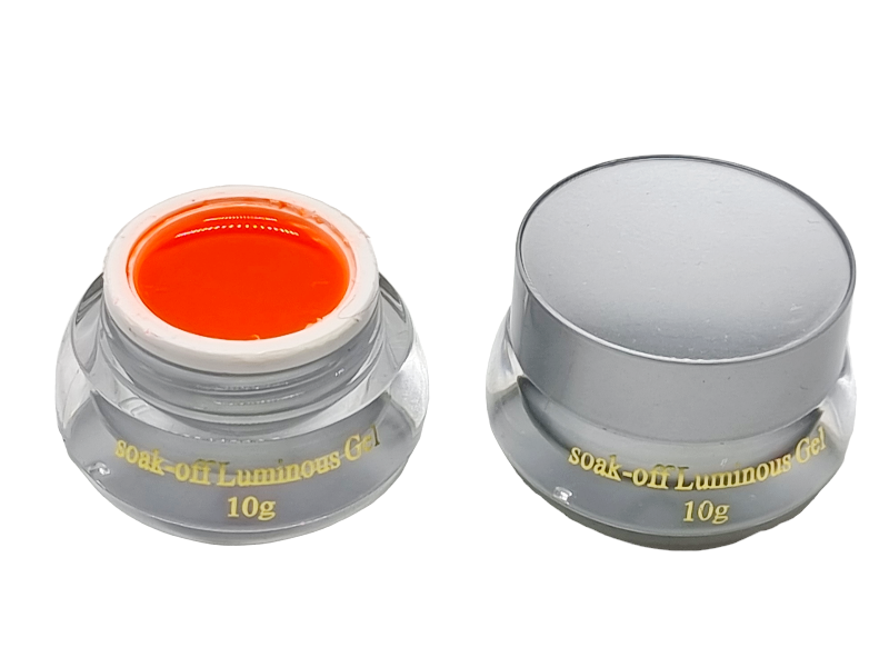 Gel de Constructie,Soak-off Luminous-orange fosforescent - imagine 3