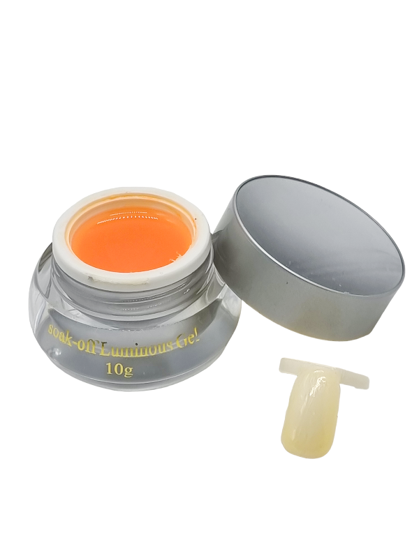 Gel de Constructie,Soak-off Luminous-yellow fosforescent - imagine 4