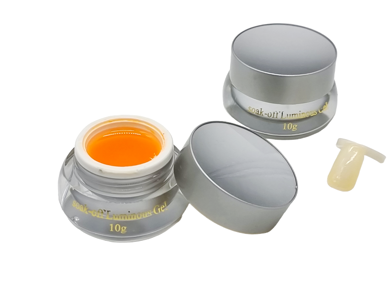 Gel de Constructie,Soak-off Luminous-yellow fosforescent - imagine 2