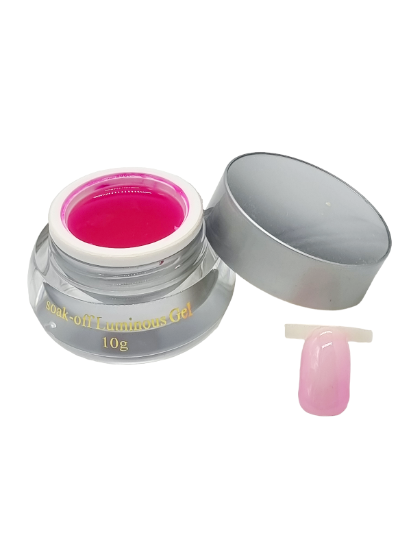 Gel de Constructie,Soak-off Luminous-pink fosforescent - imagine 4