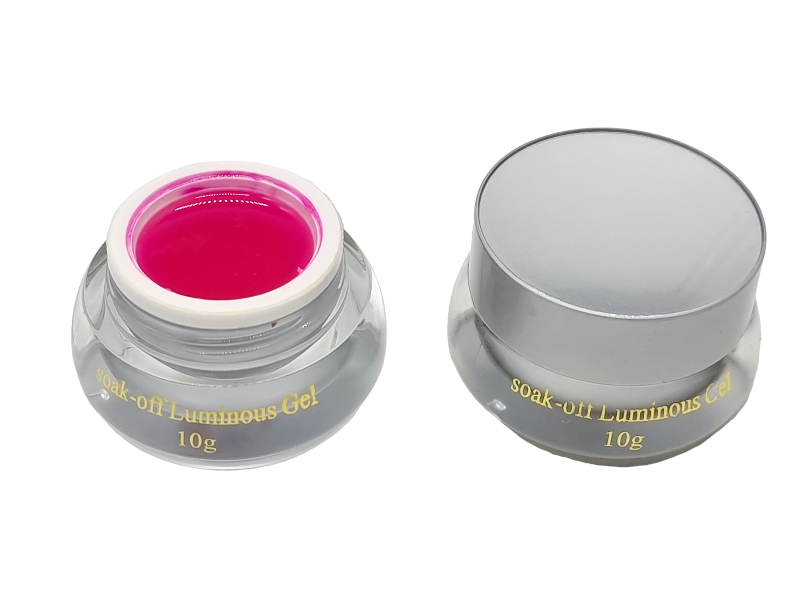 Gel de Constructie,Soak-off Luminous-pink fosforescent - imagine 3