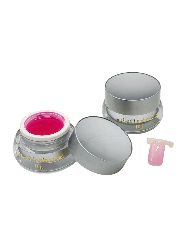 Gel de Constructie,Soak-off Luminous-pink fosforescent - imagine 2
