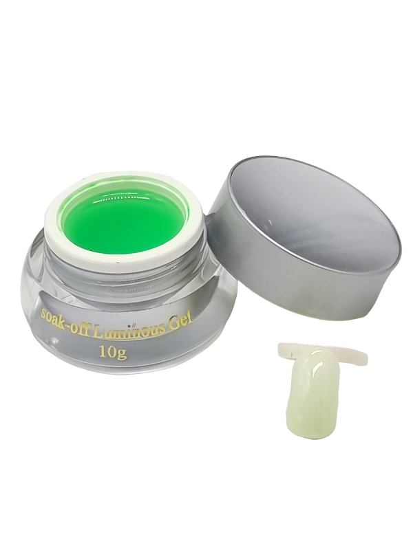 Gel de Constructie,Soak-off Luminous-light green fosforescent - imagine 3