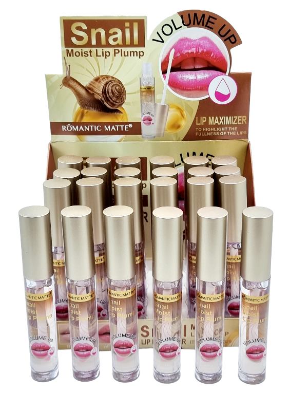 Luciu ptr. Buze cu Extract de Mucina de Melc,ROMANTIC- efect de marire a buzelor instant COD RY 1329