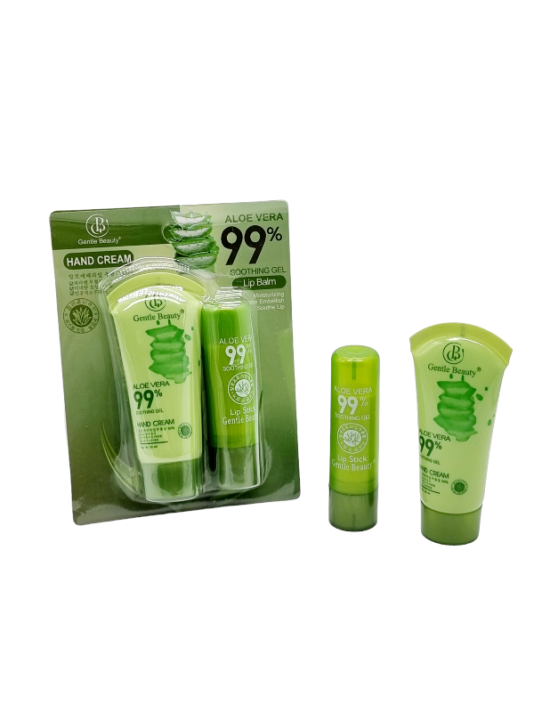 Crema de Maini si Balsam de Buze,GENTLE BEAUTY-aloe vera 99%