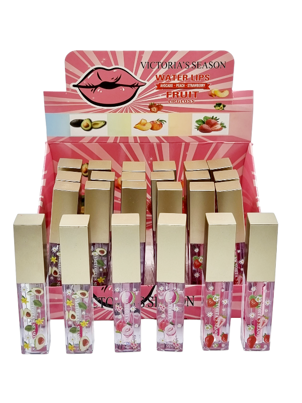 Luciu de Buze,Fruit Lipgloss,VICTORIA SEASON-avocado,peach,strawberry