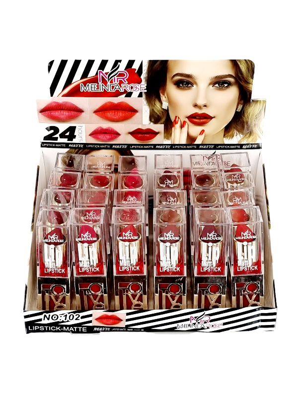 Ruj Solid,Matte,MELINDA ROSE-dantelat COD 102 - imagine 3