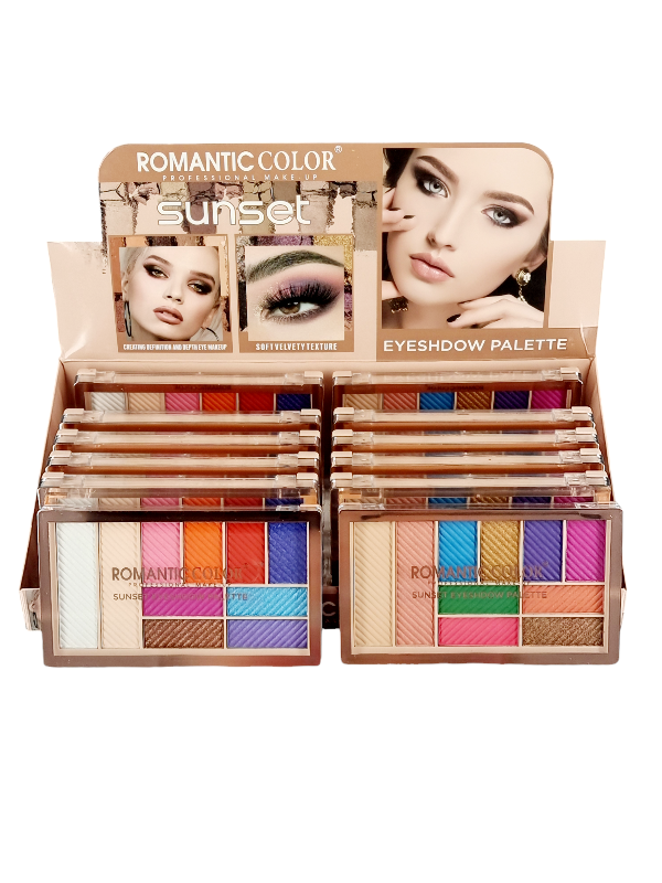 Trusa Fard,Sunset,ROMANTIC COLOR-10 culori