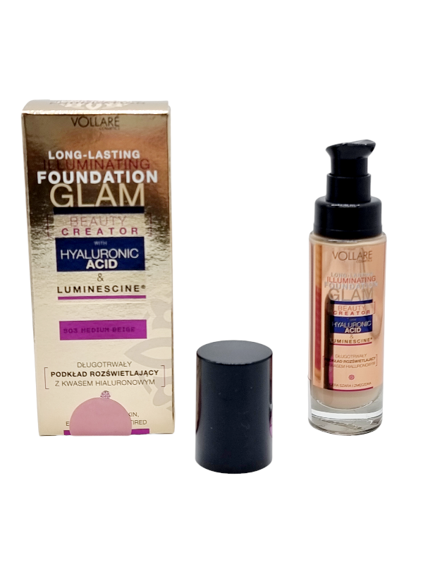 Fond de Ten,Hyaluronic Acid&Luminescine,VOLLARE -503 Medium Beige - imagine 3