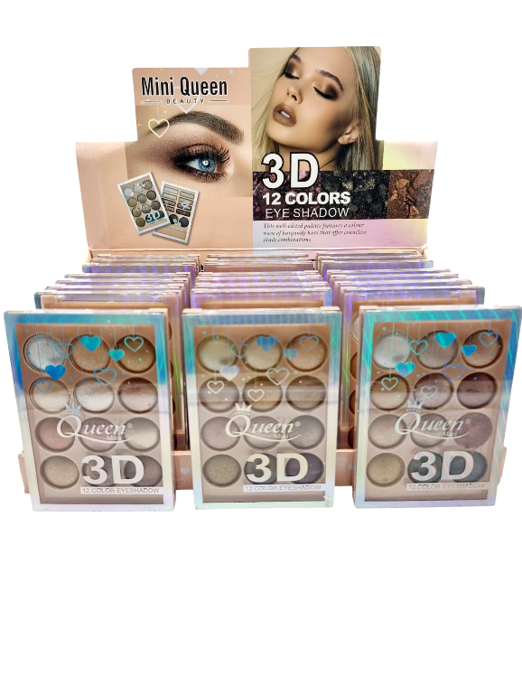 Trusa Fard,3D,MINI QUEEN-12 culori COD MR-2007