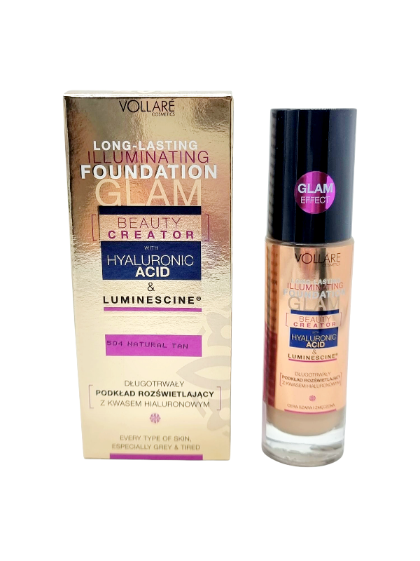 Fond de Ten,Hyaluronic Acid&Luminescine,VOLLARE -504 Natural