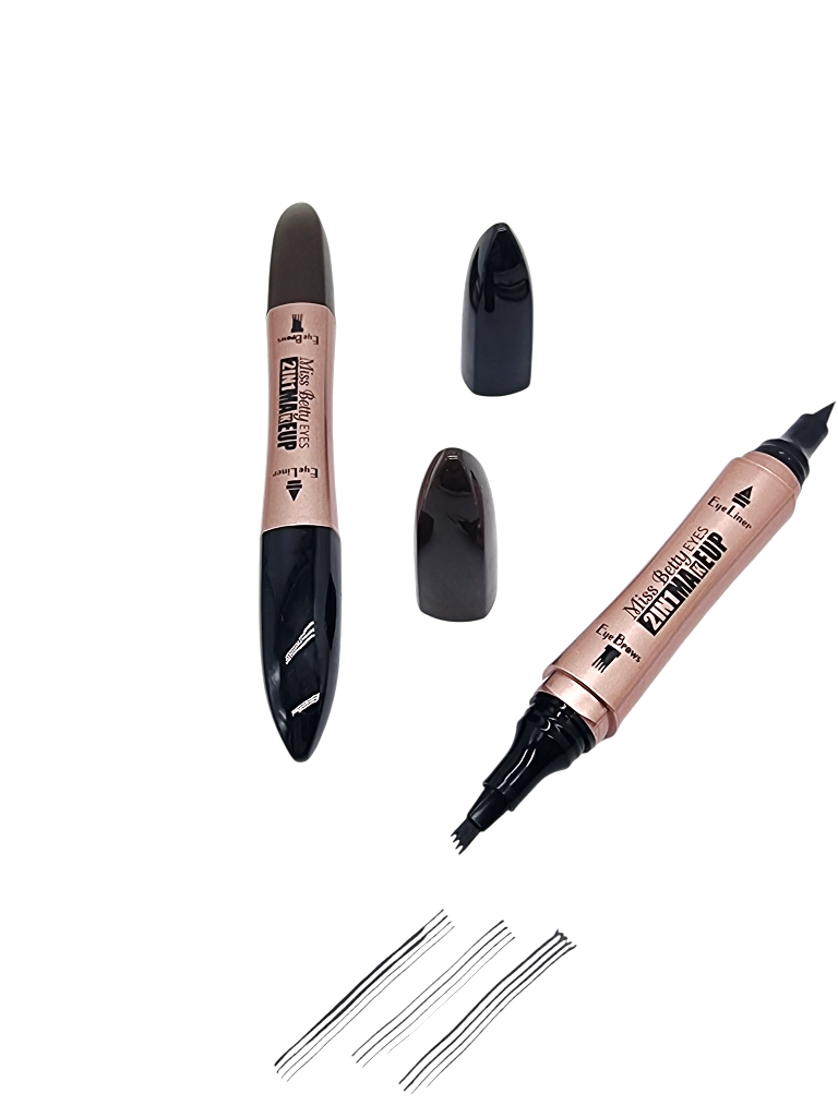 Eyeliner & Creion Microblading Sprancene 2 in 1,MISS BETTY-COD E3987 - imagine 6