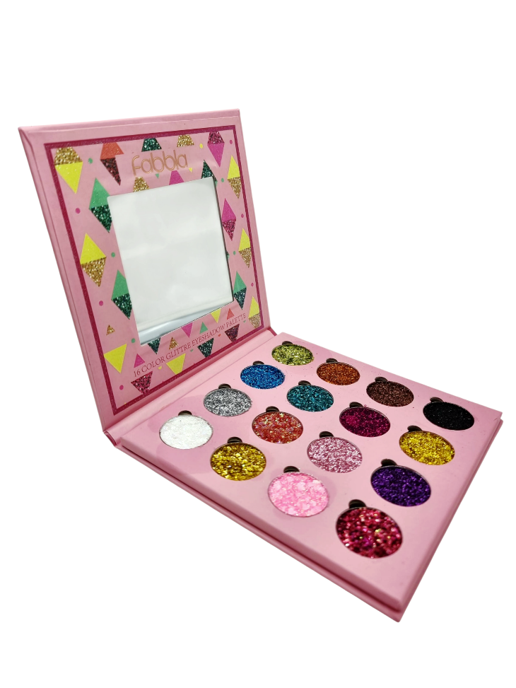 Paleta Farduri Pleoape Glitter,FABBLA-16 culori
