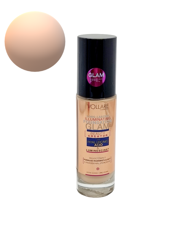 Fond de Ten,Hyaluronic Acid&Luminescine,VOLLARE -503 Medium Beige - imagine 2