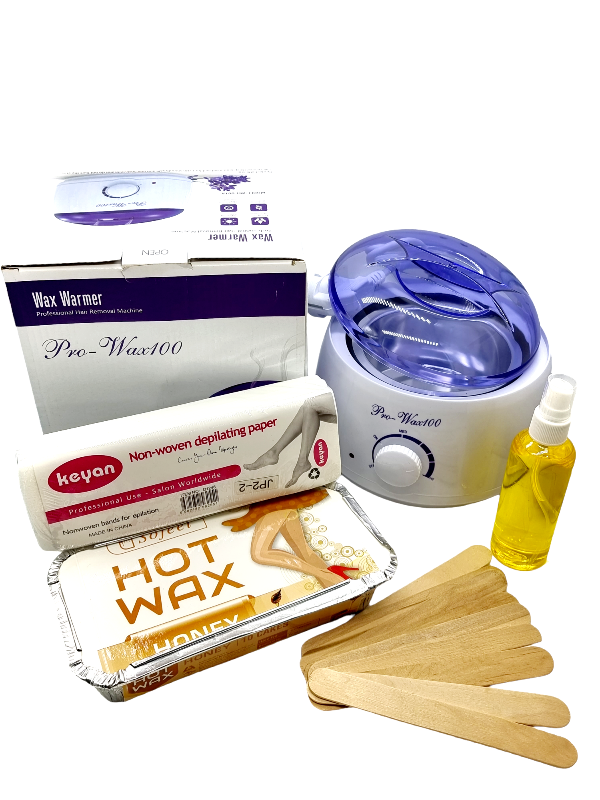Kit Epilare cu Ceara Honey, 1 x 250 g Ceara, 1 x Incalzitor Ceara, 1 x Ulei dupa Epilare, 1 x Set 10 Spatule