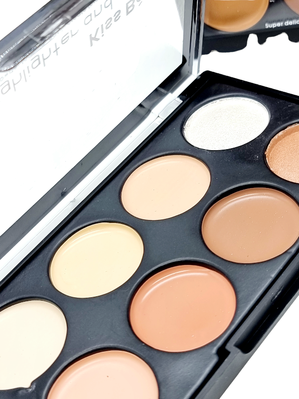 Paleta Contur, Iluminator si Pudra Bronzanta,KISS BEAUTY - imagine 4