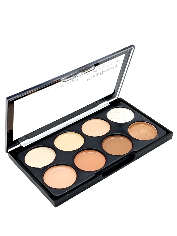 Paleta Contur, Iluminator si Pudra Bronzanta,KISS BEAUTY