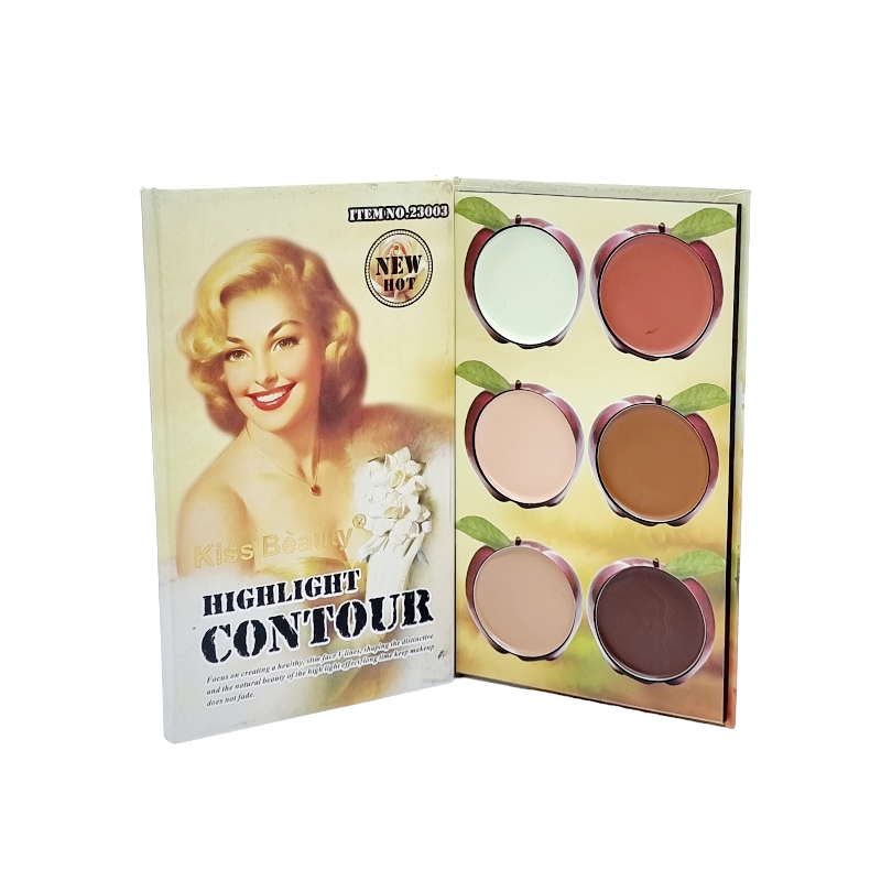 Paleta Corectoare,KISS BEAUTY -Highlight Apple-6 nuante