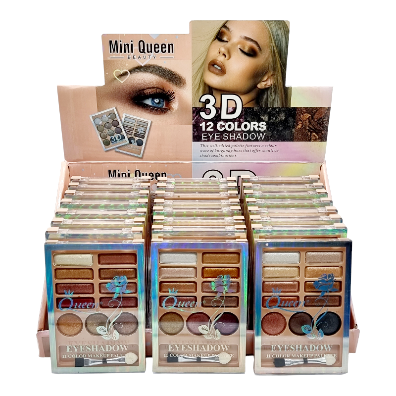Trusa Fard,3D,MINI QUEEN-11 culori - imagine 9