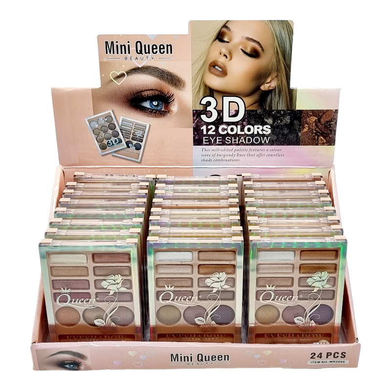 Trusa Fard,3D,MINI QUEEN-11 culori - imagine 8