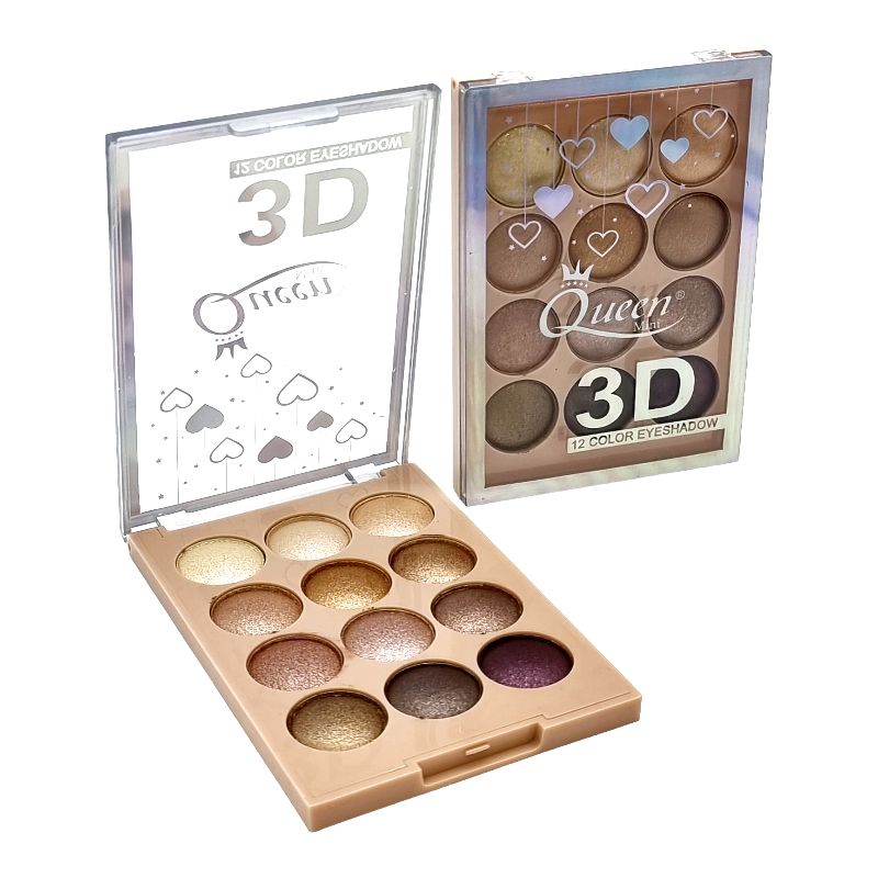 Trusa Fard,3D,MINI QUEEN-11 culori - imagine 12