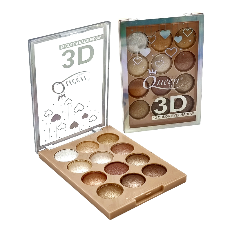 Trusa Fard,3D,MINI QUEEN-11 culori - imagine 13