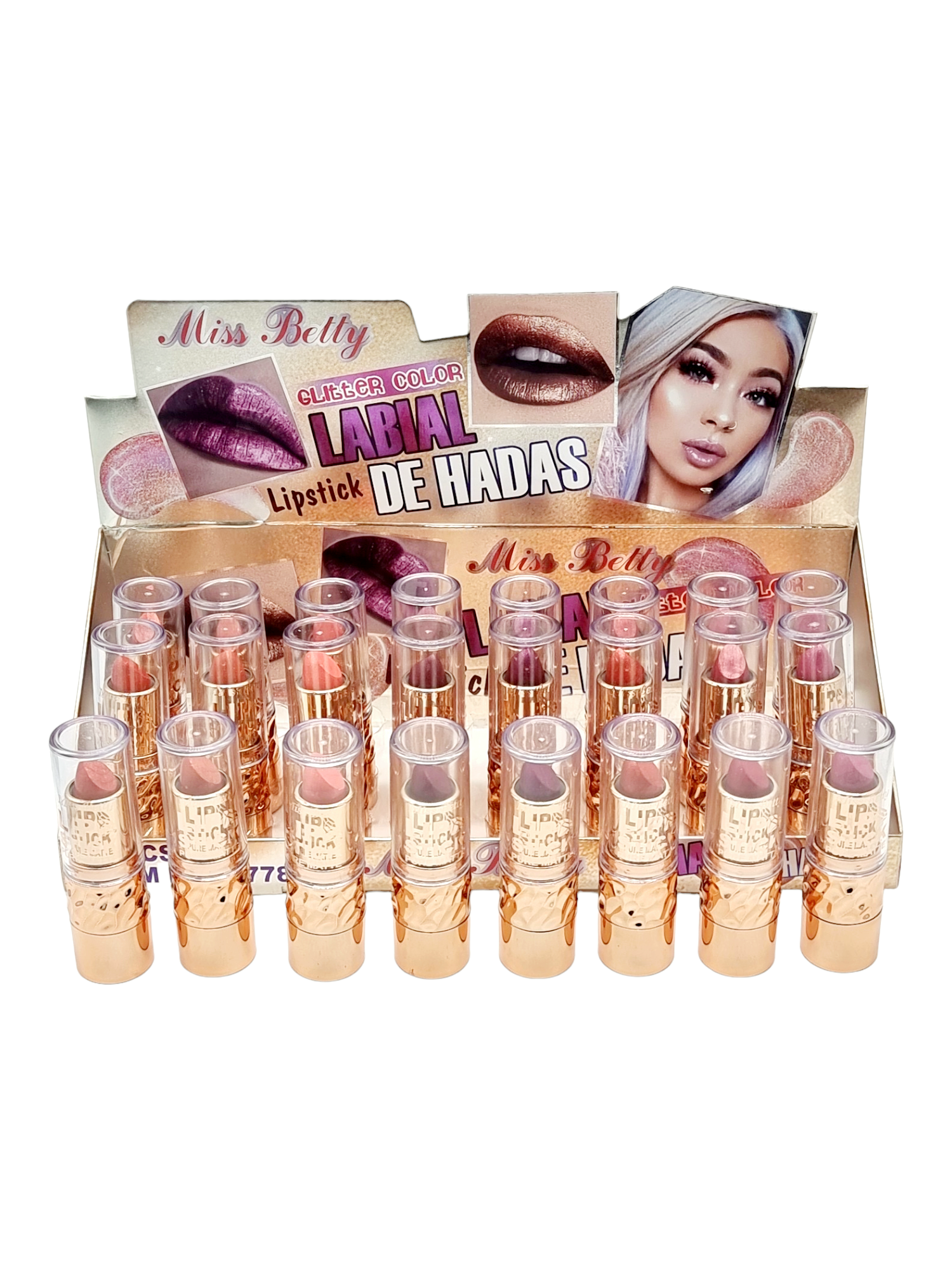 Ruj Solid,Labial de Hadas,Gold,MISS BETTY-sidefate COD K 7786