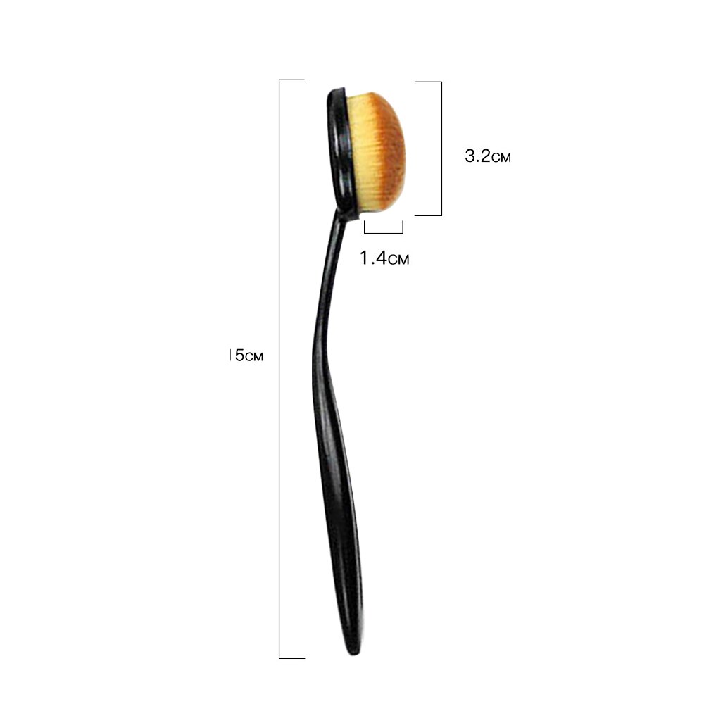 Pensula Ovala Make-up-M - imagine 3