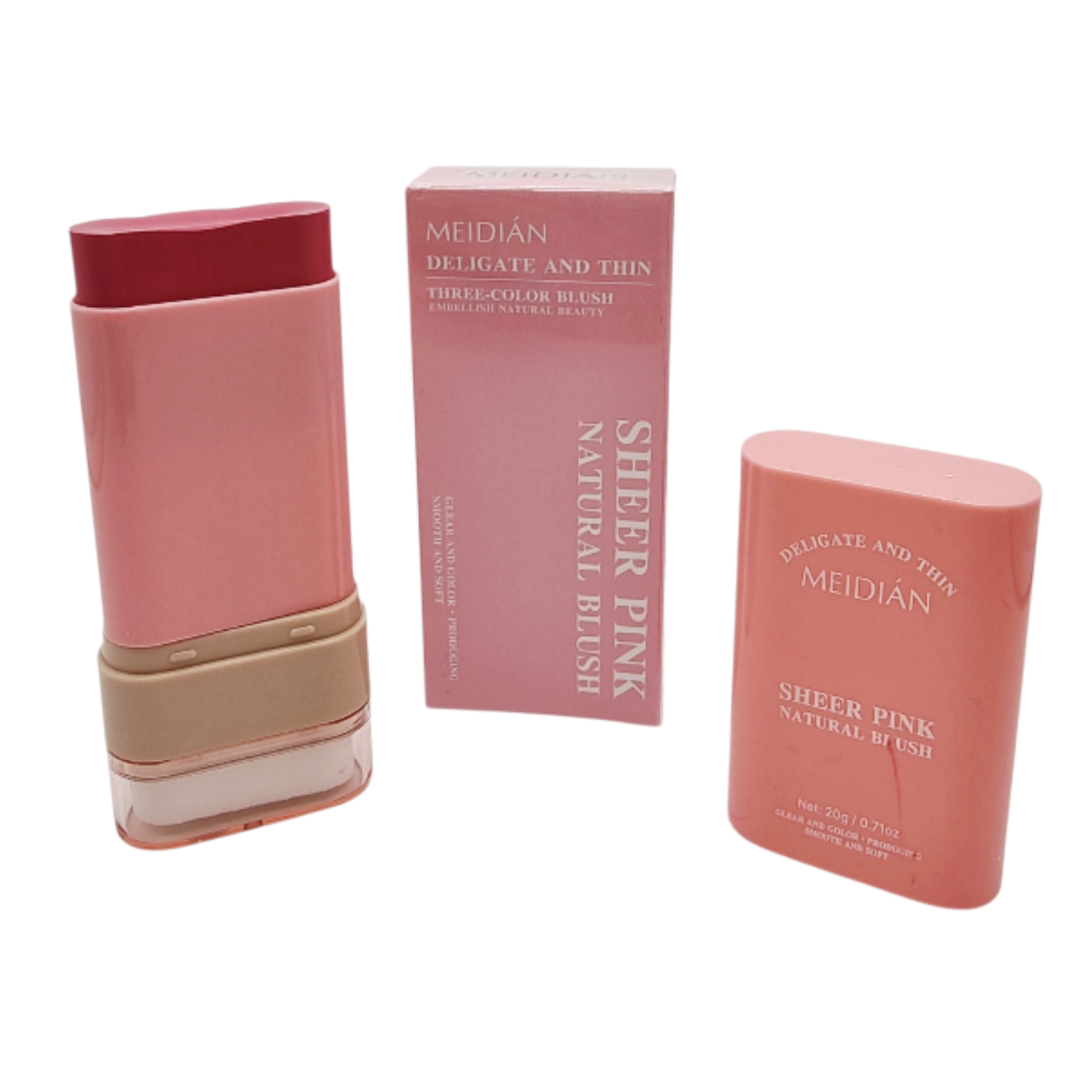 Blush Natural ,Fard de Obraz Crema 3in1  SHEER PINK COD MD939